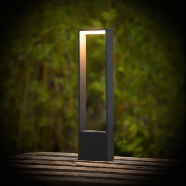 Lucide Goa - tuinpaal - 15 x 6 x 60 cm - 6,5W LED incl. - IP54 - antraciet