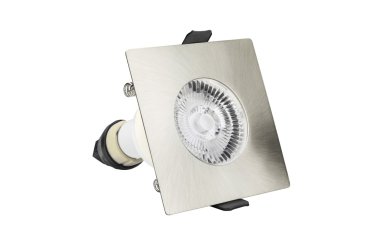 Integral LED London - inbouwspot  - 85 x 85 mm, Ø 70 mm inbouwmaat -  IP65 - satijn nikkel