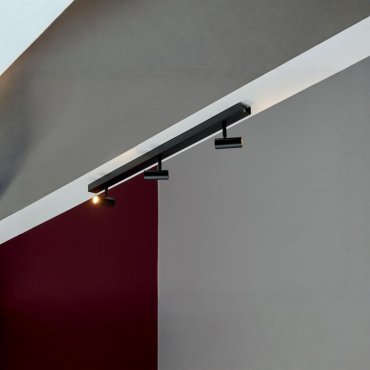 Nordlux Omari - opbouwspots 3L - 12 x 78 cm - 3 stappen dimmer - 3x 3,2W LED incl. - zwart