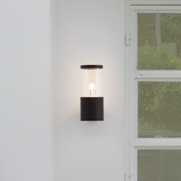 Nova Luce Cetera - buiten wandverlichting - Ø 9 x 21 x 14,1 cm - IP54 - donker antraciet