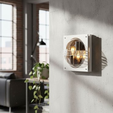 Lucide Privas - buiten wandverlichting - 30,3 x 15,3 x 30,3 cm - IP44 - wit