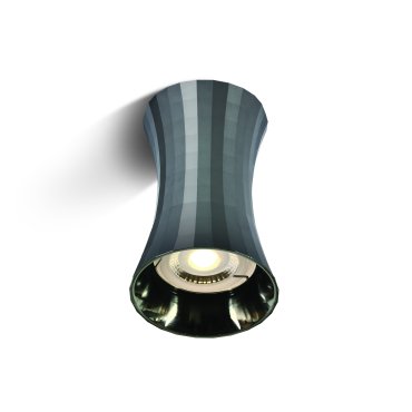 ONE Light Decorative Cylinders I Aluminium - opbouwspot - Ø 7 x 11,5 cm - donker chroom