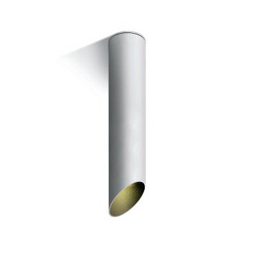 SHOWROOMMODEL - ONE Light Decorative Cut Cylinders - opbouwspot 1L - Ø 6 x 30 cm - wit en zwart
