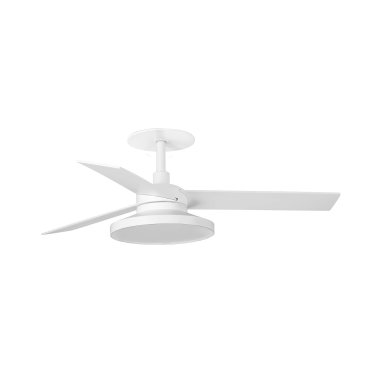 Faro Rudder Tak 3 S -  plafondventilator met licht en inbouwrozet - Ø 106 cm - mat wit - 3000K