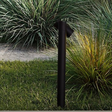 Nova Luce Pec - tuinpaal - Ø 16 x 70 cm - 8W LED incl. - IP65 - zandzwart