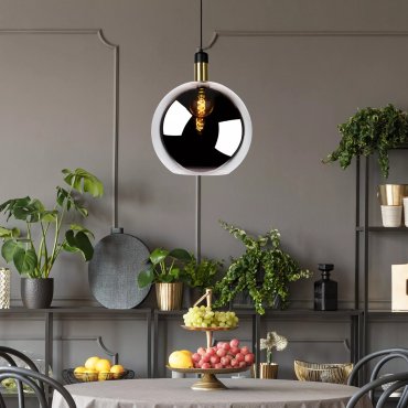 Lucide Julius - hanglamp - Ø 40 x 182 cm - fumé
