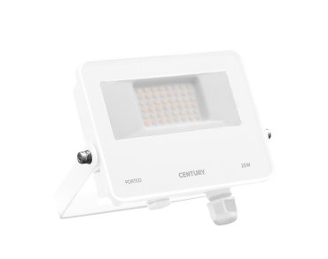 Century Italia Porteo CCT - verstraler - 16,2 x 3,6 x 14,4 cm - 20W LED incl. - instelbare lichtkleur - IP65 - wit