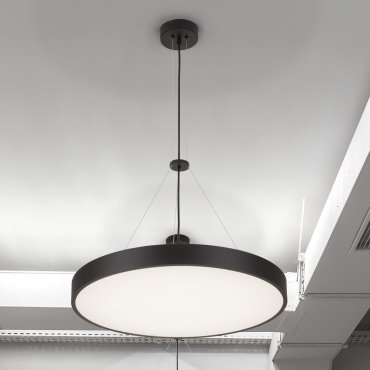 Nova Luce Perfect Profile - hanglamp - Ø 60 x 120 cm - 40W dimbare LED incl. - zwart