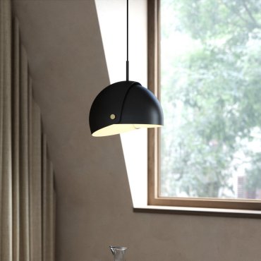 Design For The People Align - hanglamp - Ø 33,4 x 327,1 cm - zwart