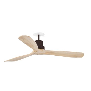 Faro Lantau L - plafondventilator met inbouwrozet - Ø 132 cm - bruin en den