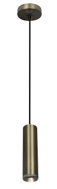 Artdelight Milano - hanglamp - Ø 6,6 x 250 cm - antiek brons