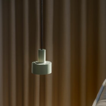 Nordlux Matis - hanglamp - Ø 12,5 x 200 cm - stoffig groen