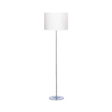 Searchlight Carter - staanlamp - 151 cm - chroom en satijn zilver