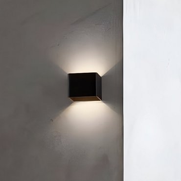 Nova Luce Epic - wandlamp - 9,8 x 10 x 8 cm - 6W LED incl. - zwart