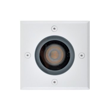 Lichtkoning Hades - vierkante grondspot voor buiten - 110 x 110 mm, Ø100 mm inbouw - IP67 - wit