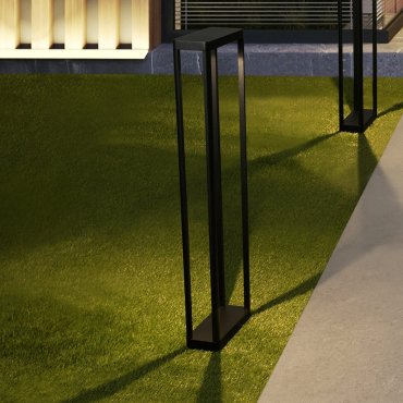 Nova Luce Cosmic - tuinpaal - 23 x 75 x 8,6 cm - 8W LED incl. - IP65 - donker antraciet