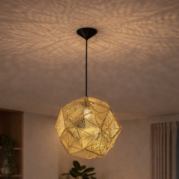SHOWROOMMODEL - Nova Luce Foggia - hanglamp - Ø 32 x 180 cm - goud