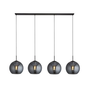 Searchlight Amsterdam - hanglamp - 175 x 30 x 240 cm - zwart
