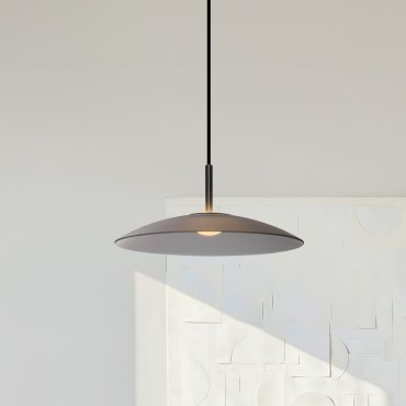 Nova Luce Polifemo - hanglamp - Ø 40 x 140 cm - 12W LED incl. - rokerig glas en zandzwart