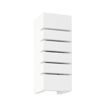 Nova Luce Sandro - wandverlichting - 9,5 x 9 x 24,5 cm - wit gips