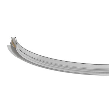 VK Lighting Eiva - magnetisch railsysteem - R50 gebogen inbouwprofiel voor 12 mm gipsplaat - 5,48 x 5,25 cm - DALI dimbaar - wit