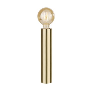 Searchlight Porter - tafellamp - Ø 6 x 30 cm - satijn goud
