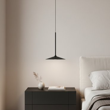 Maxlight Hana - hanglamp - Ø 17,5 x 150 cm - 6W LED incl. - zwart
