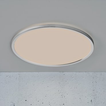 Nordlux Oja - badkamer plafondverlichting - Ø 43 x 2,5 cm - 3 stappen Moodmaker SceneSelect functie (3000K-4000K) - 19W LED incl. - IP54 - chroom