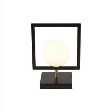 Searchlight Rosewell - tafellamp - 23,5 cm - mat zwart