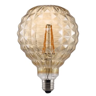 Nordlux Deco - Ø 12,5 x 17,7 cm - E27 - 2W niet dimbaar - 2200K - amber
