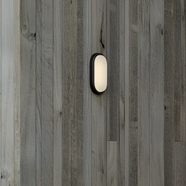 Nordlux Cuba Outdoor Energy Oval - wand- en plafondverlichting - 20,5 x 10 x 4,3 cm - 6,5W LED incl. - IP54 -  zwart