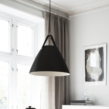 Design for the People Strap 36 - hanglamp - Ø 36 x 343,75 cm - zwart
