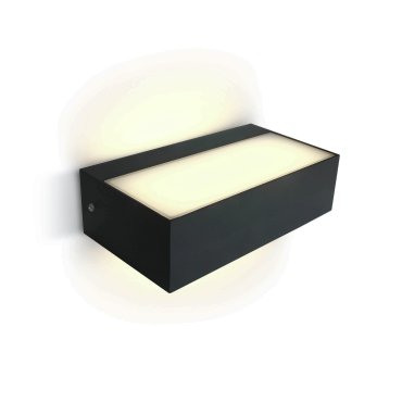 ONE Light Outdoor Wall Up &amp; Down Lights - buiten wandverlichting - 17 x 8 x 4,6 cm - 7W LED incl. - IP65 - antraciet