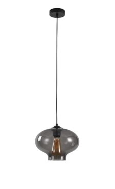 Artdelight Toronto - hanglamp - Ø 26,5 x 175 cm - gerookt