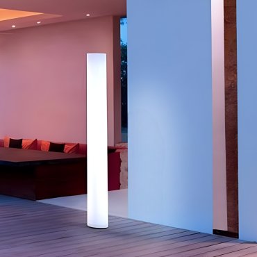 New Garden Fity 160 - buiten vloerlamp - Ø 19 x 160 cm - 20W LED incl. - IP65 - wit - koel witte lichtkleur