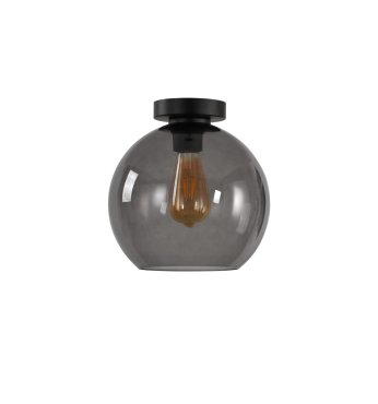 Artdelight Marino - plafondverlichting - Ø 25 x 26 cm - gerookt
