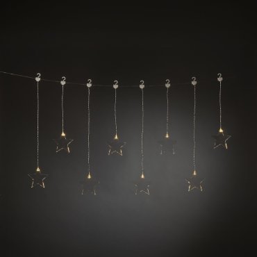 Konstsmide kerstverlichting - lichtgordijn - 105 x 59 cm - transparant