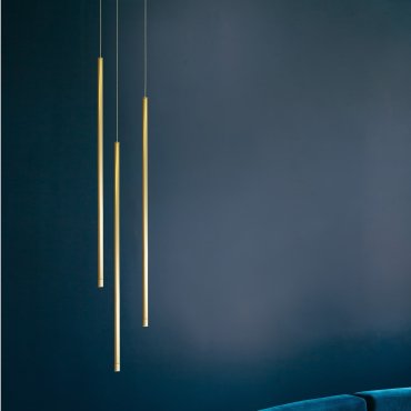 SHOWROOMMODEL - Nova Luce Elettra - hanglamp - Ø 1,5 x 200 cm - 5W LED incl. - messing goud