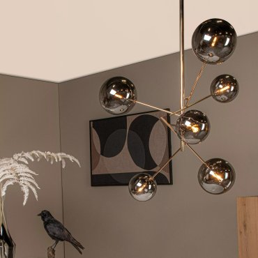 Lucide Alara - hanglamp - Ø 72 x 116 cm - goud