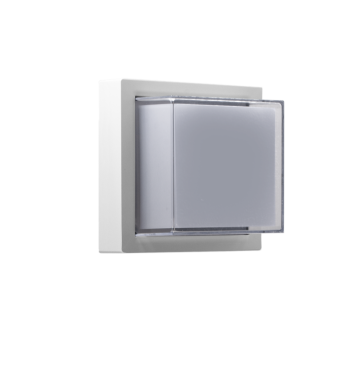 Century Italia Pura - wand/plafondlamp - 16 x 16 x 10 cm - 10W LED incl. - IP65 - wit