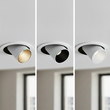 ONE Light Recessed COB - inbouwspot inclusief 3 reflectoren - Ø 136 mm, Ø 120 mm inbouwmaat - 12W dimbare LED incl. - wit