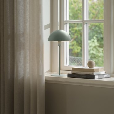 Nordlux Ellen 20 - tafellamp - Ø 20 x 40 cm - stoffig groen