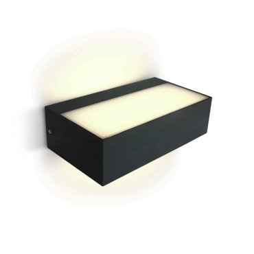 ONE Light Outdoor Wall Up &amp; Down Lights - buiten wandverlichting - 20,7 x 11 x 6 cm - 2 x 4,5W LED incl. - IP54 - antraciet