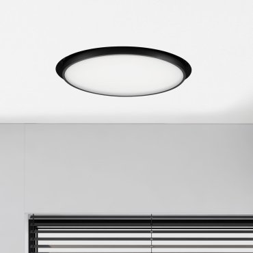Nova Luce Perfect Profile Trimless - inbouwspot - Ø 600 mm, 670 mm inbouwmaat - 40W dimbare LED incl. - 3000K - zwart