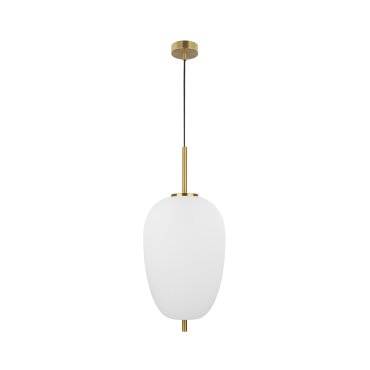 Nova Luce Lato - hanglamp - Ø 27 x 120 cm - antiek messing