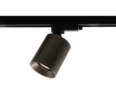 Artdelight Megano - railspot 1-fase rail - Ø 7 x 13 cm - licht brons