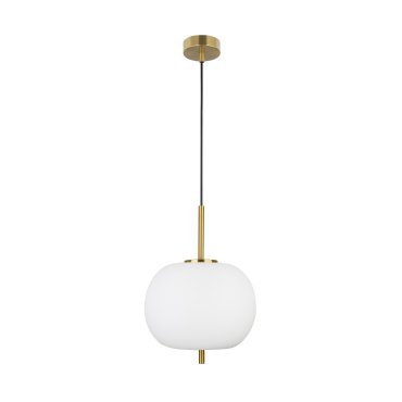 Nova Luce Lato - hanglamp - Ø 30 x 120 cm - antiek messing