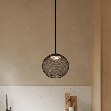 Nova Luce Kinetic - hanglamp - Ø 30 x 154 cm - 12W LED incl. - mat zwart