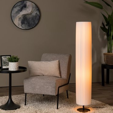 Lucide Fold - vloerlamp - Ø 20 x 120 cm - wit