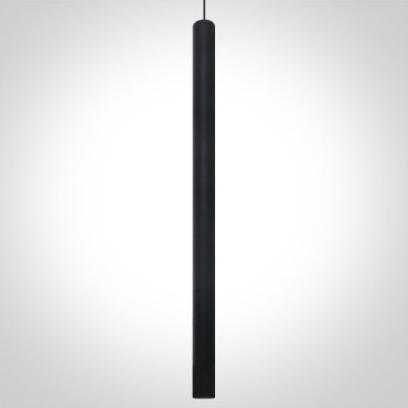 ONE Light Track Lights - hanglamp - 3-fase railsysteem - Ø 3,2 x 60 cm - 8W LED incl. - zwart